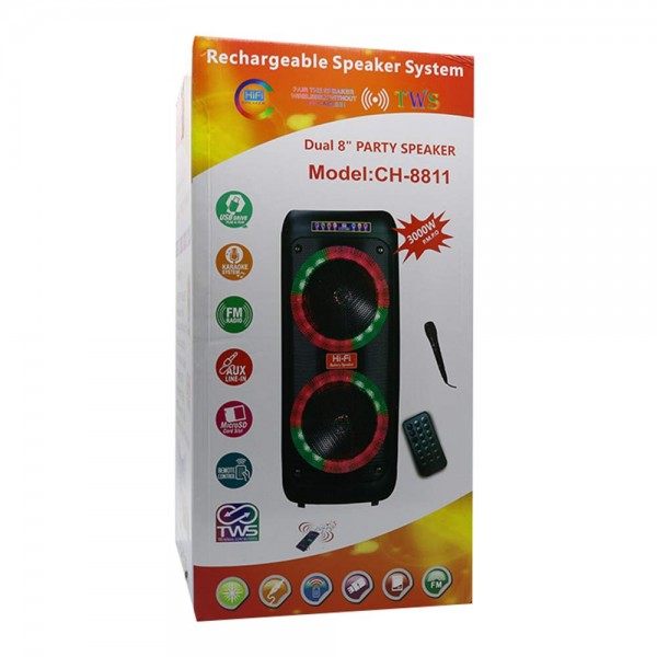 اسپیکر پارتی باکس CH-8811 پی نت - تصویر 4